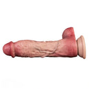 9.65in Double-layer Liquid Silicone Skin-like Soft Dildo For Couples Play