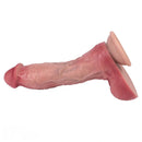 9.65in Double-layer Liquid Silicone Skin-like Soft Dildo For Couples Play