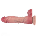 9.65in Double-layer Liquid Silicone Skin-like Soft Dildo For Couples Play