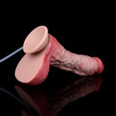 9.65in Dual Density Silicone Ejaculating Dildo Cock Tool For Jerking Off