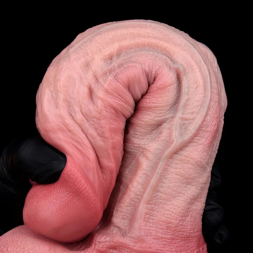 9.65in Dual Density Silicone Ejaculating Dildo Cock Tool For Jerking Off