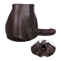 9.65in Ergonomic Design Hollow Strap on Dildo Panty For Men Women