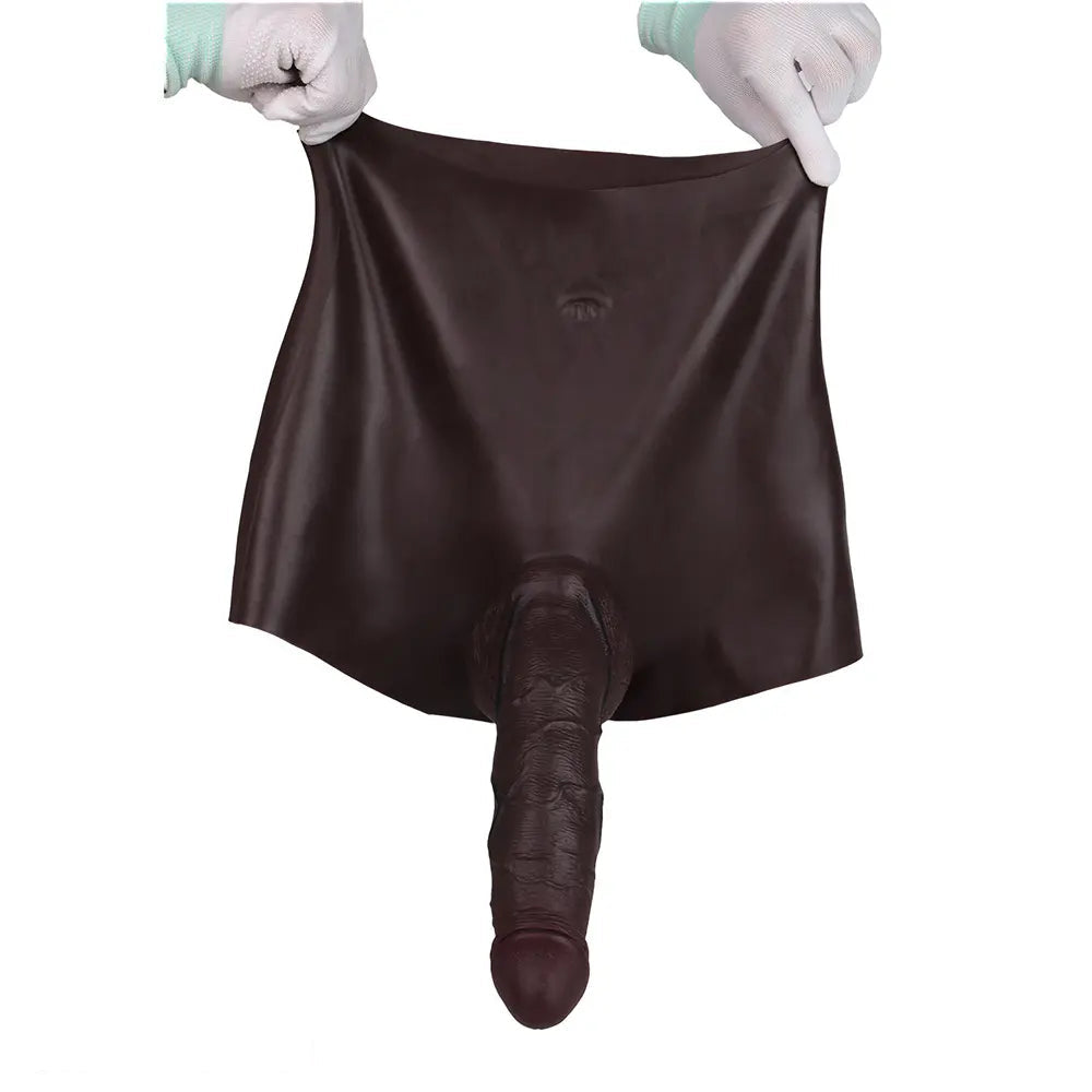 9.65in Ergonomic Design Hollow Strap on Dildo Panty For Men Women