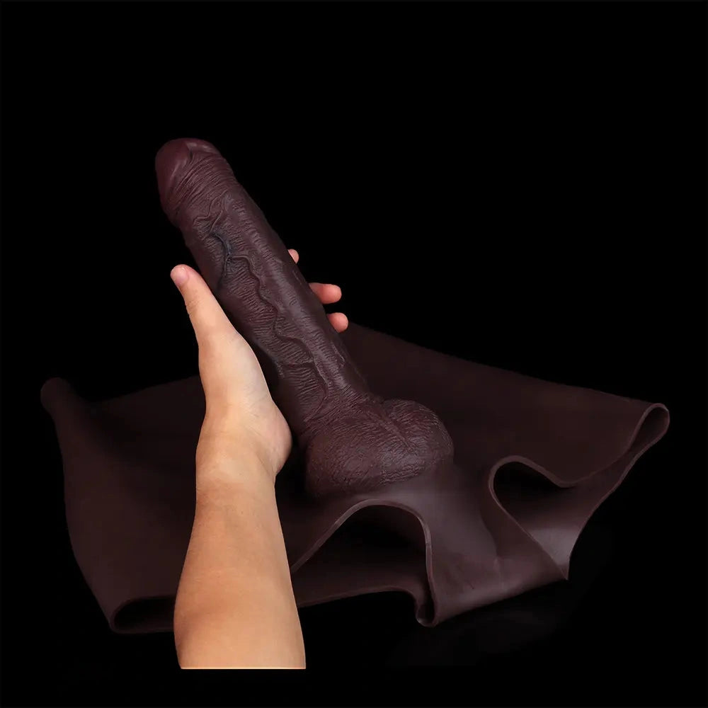 9.65in Ergonomic Design Hollow Strap on Dildo Panty For Men Women