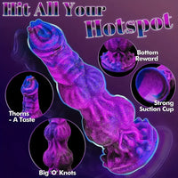 9.65in Fantasy Soft Silicone Monster Dildo For Couples Love Play