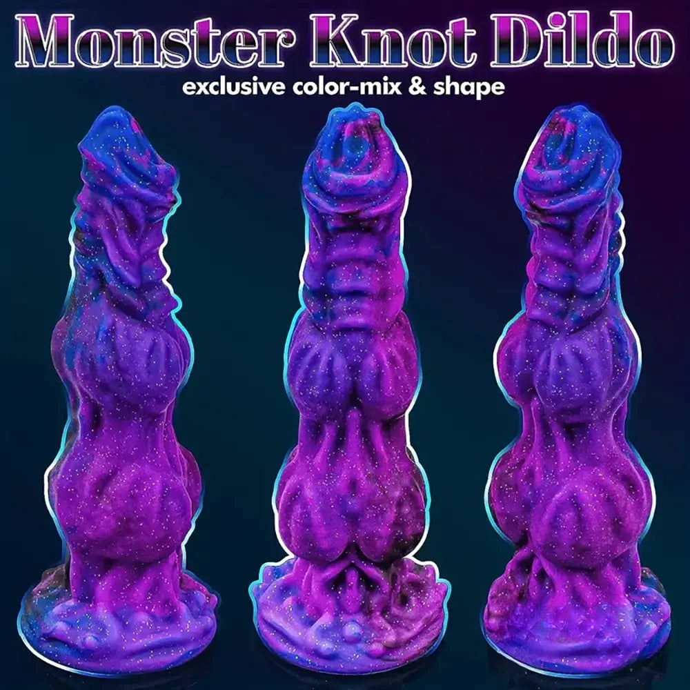 9.65in Fantasy Soft Silicone Monster Dildo For Couples Love Play