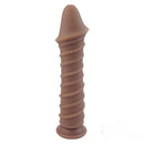 9.65in Flexible Waterproof Dildo With Spiral Threads