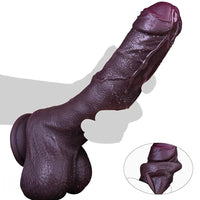 9.65in Foreskin Uncut Ultra-realistic Dual-Density Liquid Silicone Dildo
