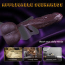 9.65in Foreskin Uncut Ultra-realistic Dual-Density Liquid Silicone Dildo