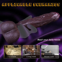 9.65in Foreskin Uncut Ultra-realistic Dual-Density Liquid Silicone Dildo