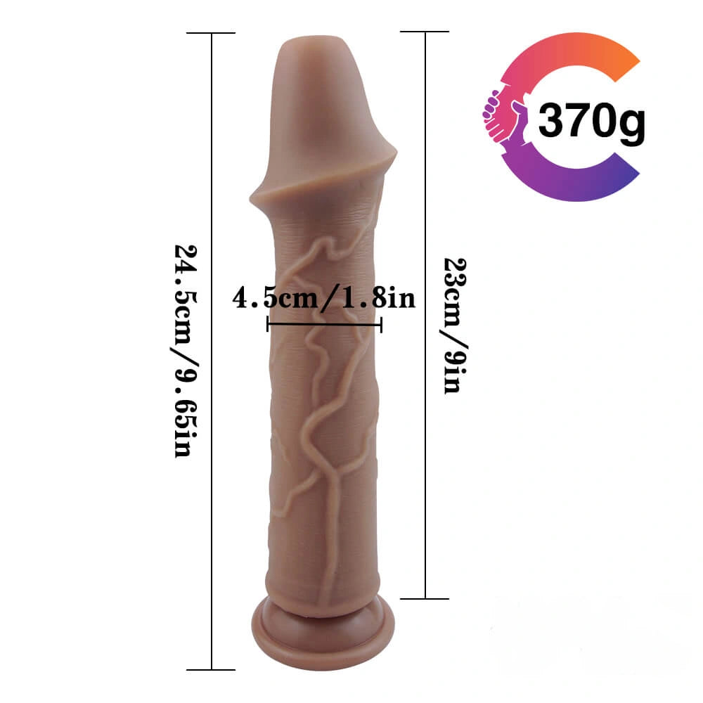 9.65in High Quality Special-shaped Lifelike Dildo With Veins