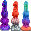 9.65in Lifelike Silicone Soft Glowing Fantasy Dildo For Anal Expansion