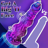 9.65in Lifelike Silicone Soft Glowing Fantasy Dildo For Anal Expansion