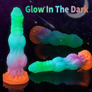 9.65in Lifelike Silicone Soft Glowing Fantasy Dildo For Anal Expansion