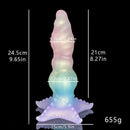 9.65in Monster Big Knot Fantasy Dildo Female Toy With Anal Stimulation