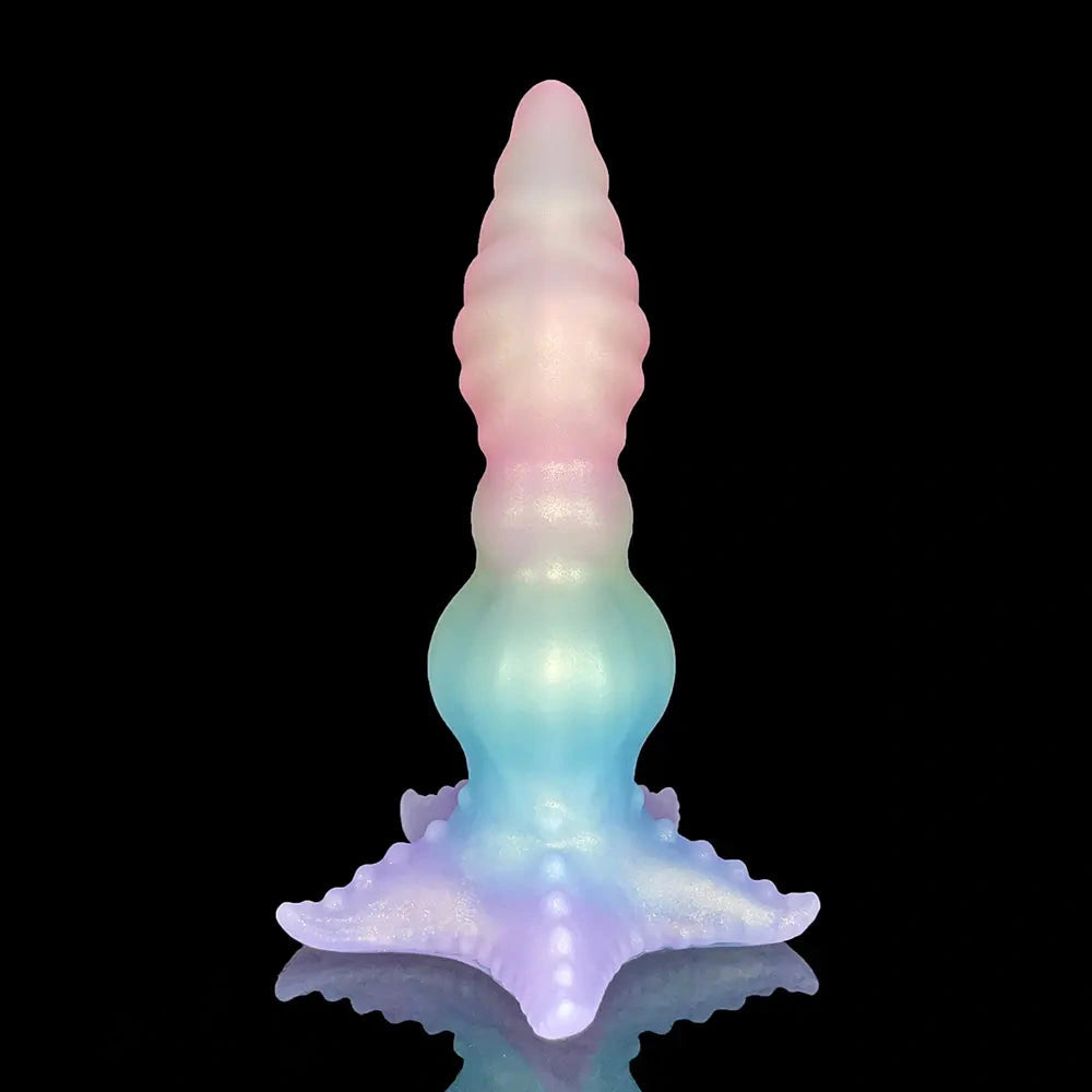 9.65in Monster Big Knot Fantasy Dildo Female Toy With Anal Stimulation