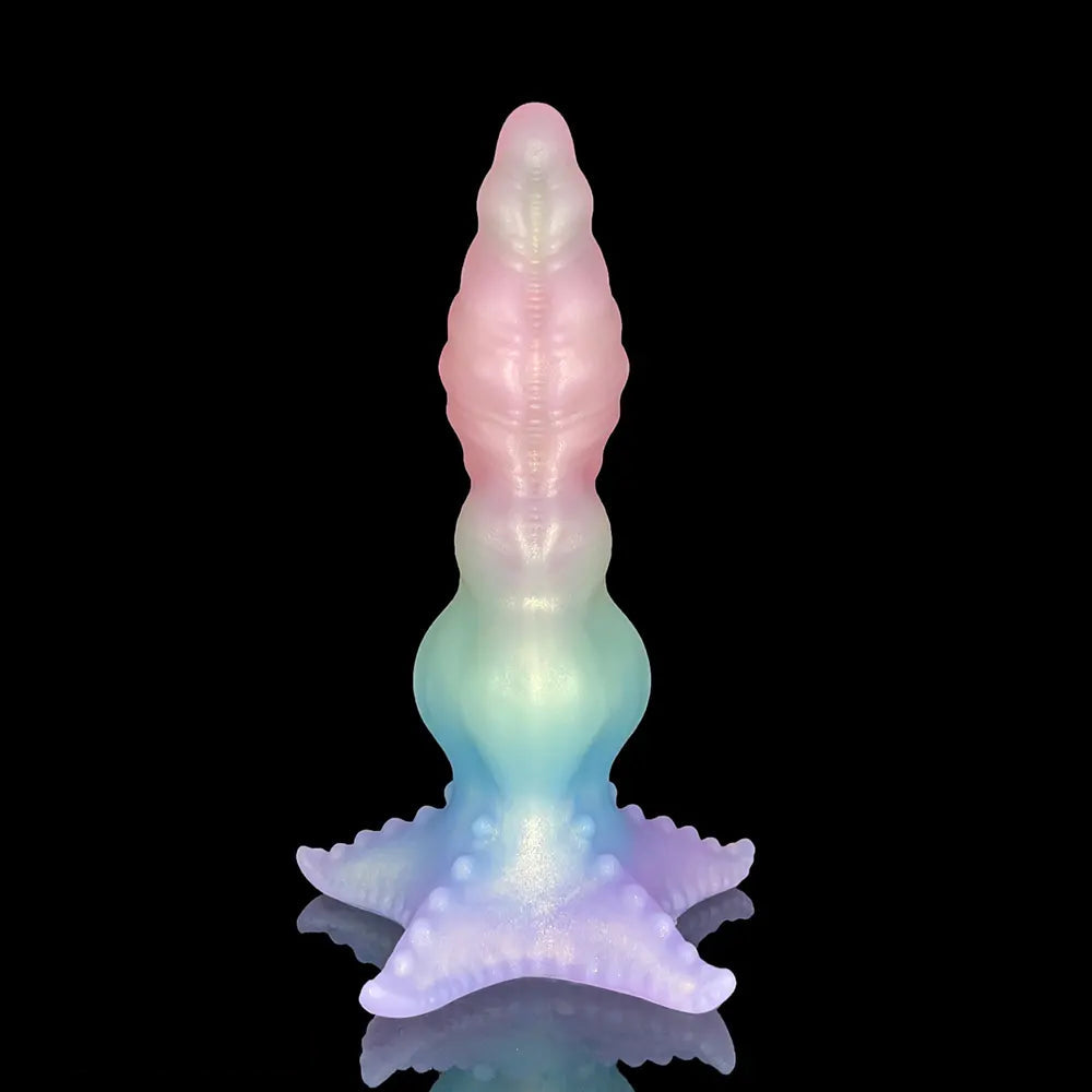 9.65in Monster Big Knot Fantasy Dildo Female Toy With Anal Stimulation