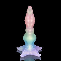 9.65in Monster Big Knot Fantasy Dildo Female Toy With Anal Stimulation