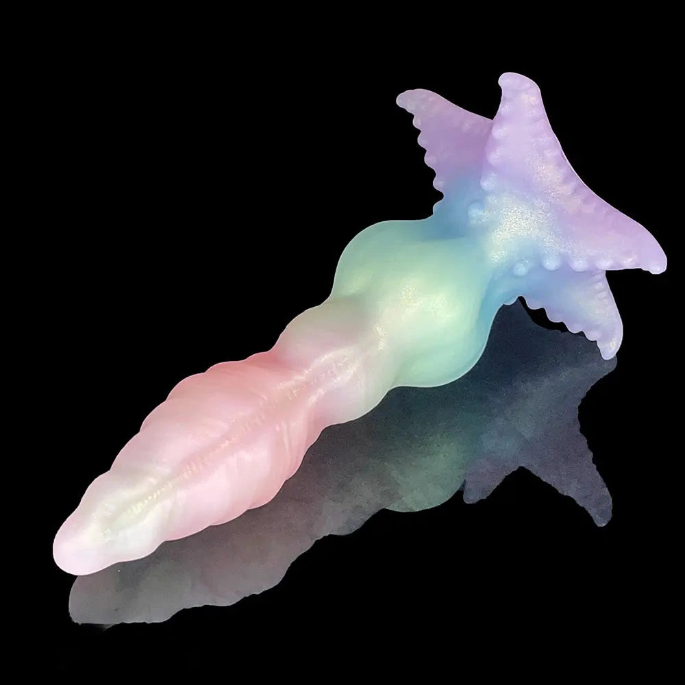 9.65in Monster Big Knot Fantasy Dildo Female Toy With Anal Stimulation