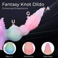 9.65in Monster Big Knot Fantasy Dildo Female Toy With Anal Stimulation