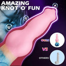 9.65in Monster Dog Knot Large Animal Wolf Silicone Soft Dildo For Anus