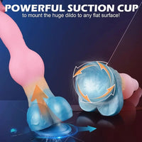 9.65in Monster Dog Knot Large Animal Wolf Silicone Soft Dildo For Anus