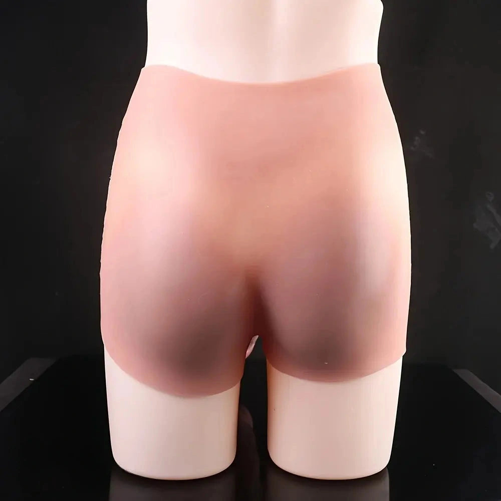 9.65in Realistic Silicone Panty Hollow Wearable Dildo For Men Gay Women