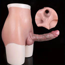 9.65in Realistic Silicone Panty Hollow Wearable Dildo For Men Gay Women