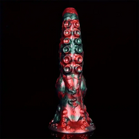 9.65in Silicone Big Soft Thick Tentacle Octopus Monster Dildo Sex Toy
