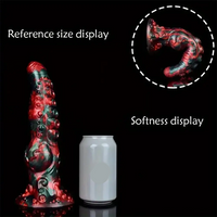 9.65in Silicone Big Soft Thick Tentacle Octopus Monster Dildo Sex Toy