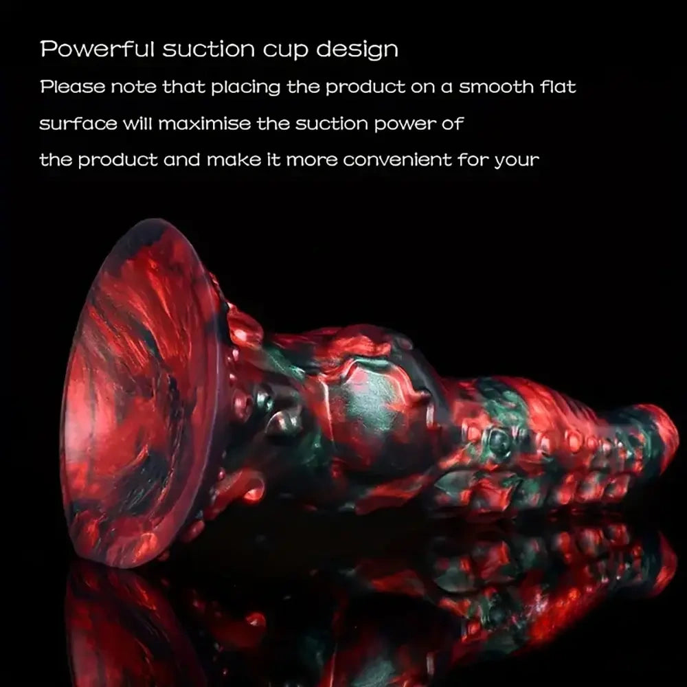 9.65in Silicone Big Soft Thick Tentacle Octopus Monster Dildo Sex Toy