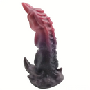 9.65in Silicone Dragon Starry Color Big Soft Dildo For Women Men Couples