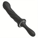 9.65in Silicone Soft Vibrating Dildo With Handle For G-spot Stimulator