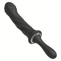 9.65in Silicone Soft Vibrating Dildo With Handle For G-spot Stimulator