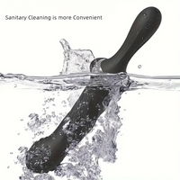 9.65in Silicone Soft Vibrating Dildo With Handle For G-spot Stimulator