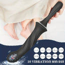 9.65in Silicone Soft Vibrating Dildo With Handle For G-spot Stimulator