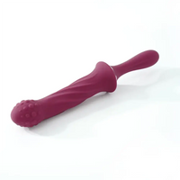 9.65in Silicone Soft Vibrating Dildo With Handle For G-spot Stimulator