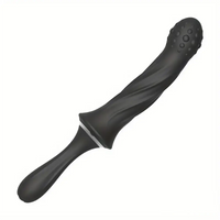 9.65in Silicone Soft Vibrating Dildo With Handle For G-spot Stimulator