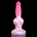 9.65in Unisex Big Dog Knot Silicone Soft Dildo For Prostate Vaginal Massage