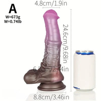 9.68in 9.84in 10.23in Soft Silicone Animal Horse Big Cock Dildo For Sex