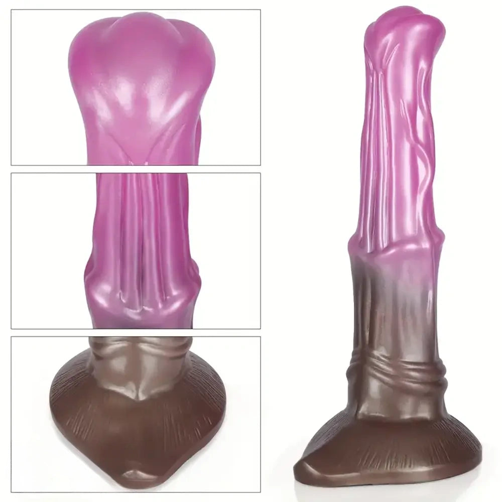 9.68in 9.84in 10.23in Soft Silicone Animal Horse Big Cock Dildo For Sex