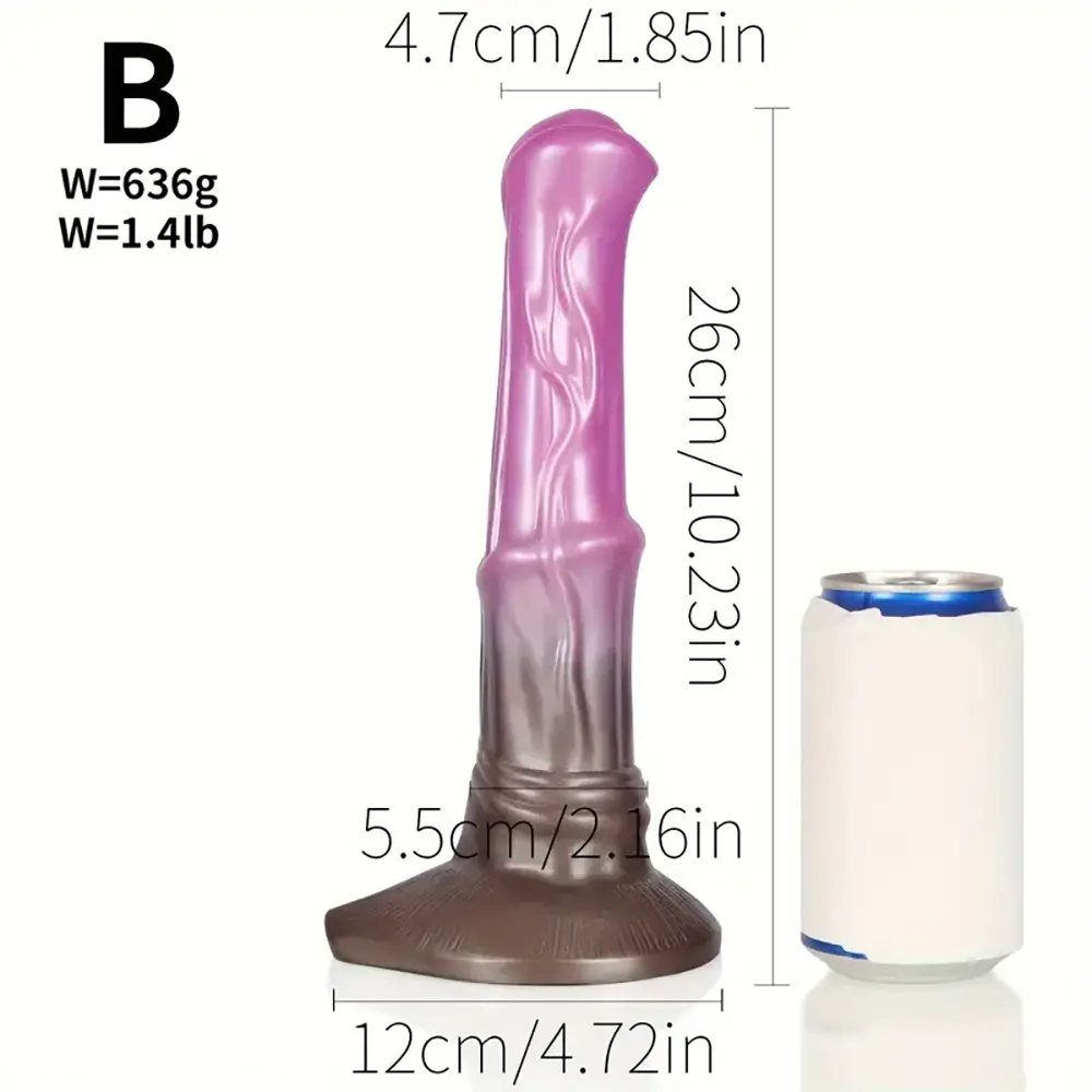 9.68in 9.84in 10.23in Soft Silicone Animal Horse Big Cock Dildo For Sex