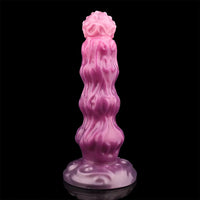 9.68in Inflatable Silicone Soft Big Fantasy Odd Dildo Penis Simulator