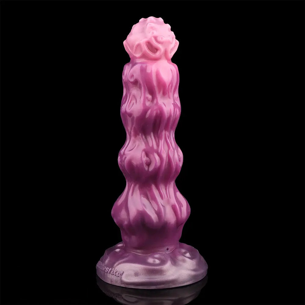 9.68in Inflatable Silicone Soft Big Fantasy Odd Dildo Penis Simulator