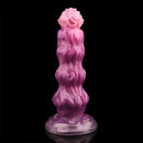 9.68in Inflatable Silicone Soft Big Fantasy Odd Dildo Penis Simulator