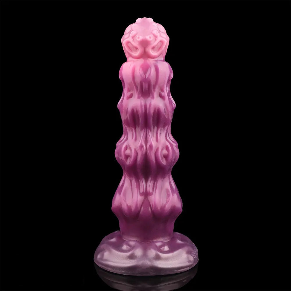 9.68in Inflatable Silicone Soft Big Fantasy Odd Dildo Penis Simulator