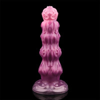 9.68in Inflatable Silicone Soft Big Fantasy Odd Dildo Penis Simulator
