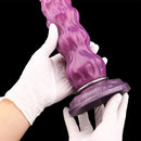 9.68in Inflatable Silicone Soft Big Fantasy Odd Dildo Penis Simulator