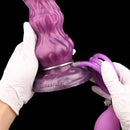 9.68in Inflatable Silicone Soft Big Fantasy Odd Dildo Penis Simulator