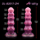 9.68in Inflatable Silicone Soft Big Fantasy Odd Dildo Penis Simulator